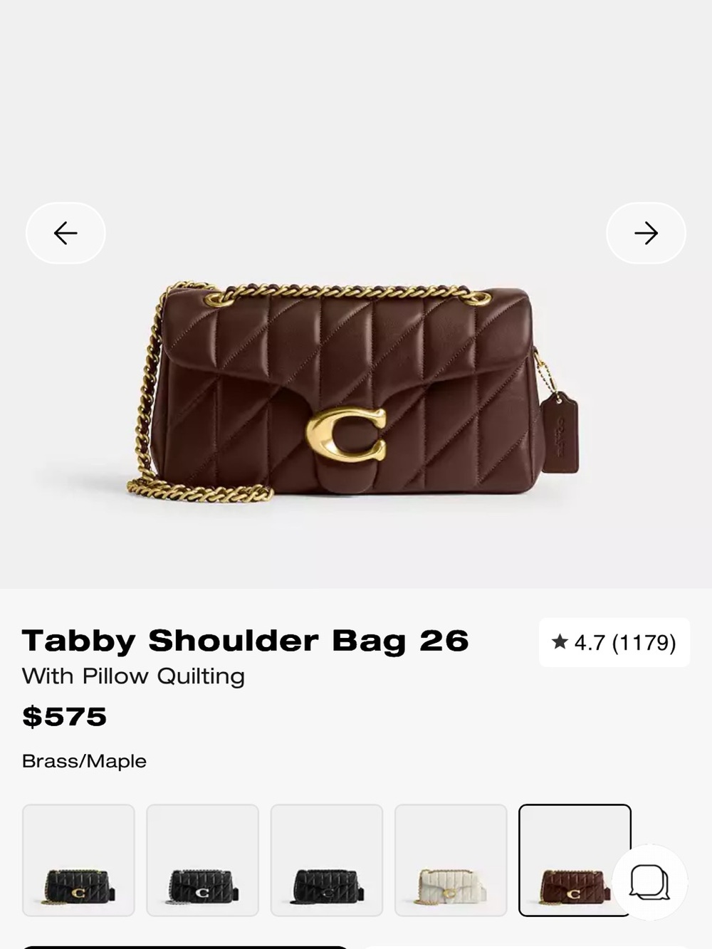 ✨ BRAND NEW COACH TABBY SHOULDER BAG 26 ✨